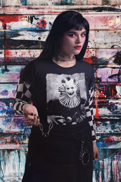 T-Shirt - Creepy Clown Halloween Horror | Goth | Ladies Tee from Crypto Zoo Tees
