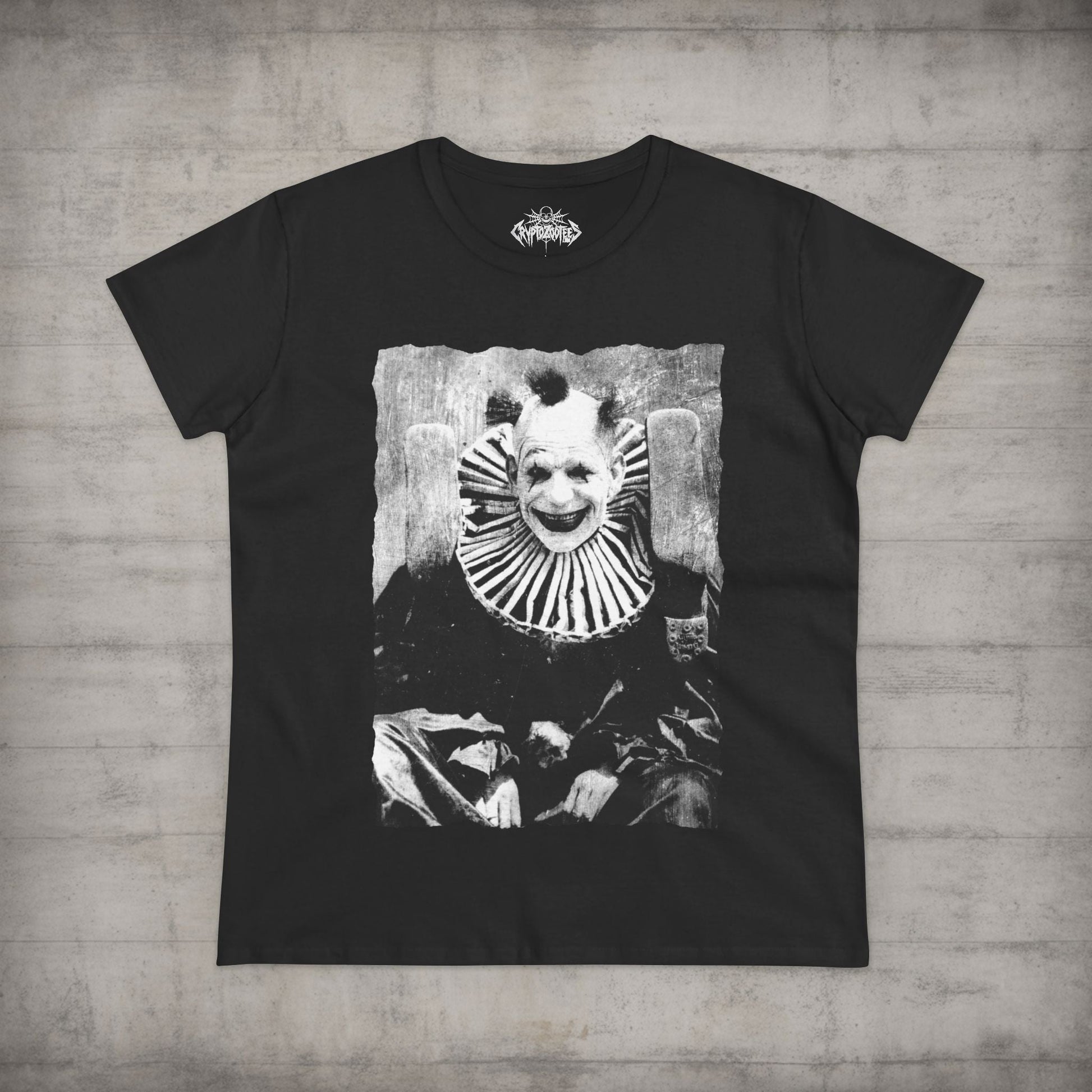 T-Shirt - Creepy Clown Halloween Horror | Goth | Unisex T-shirt from Crypto Zoo Tees