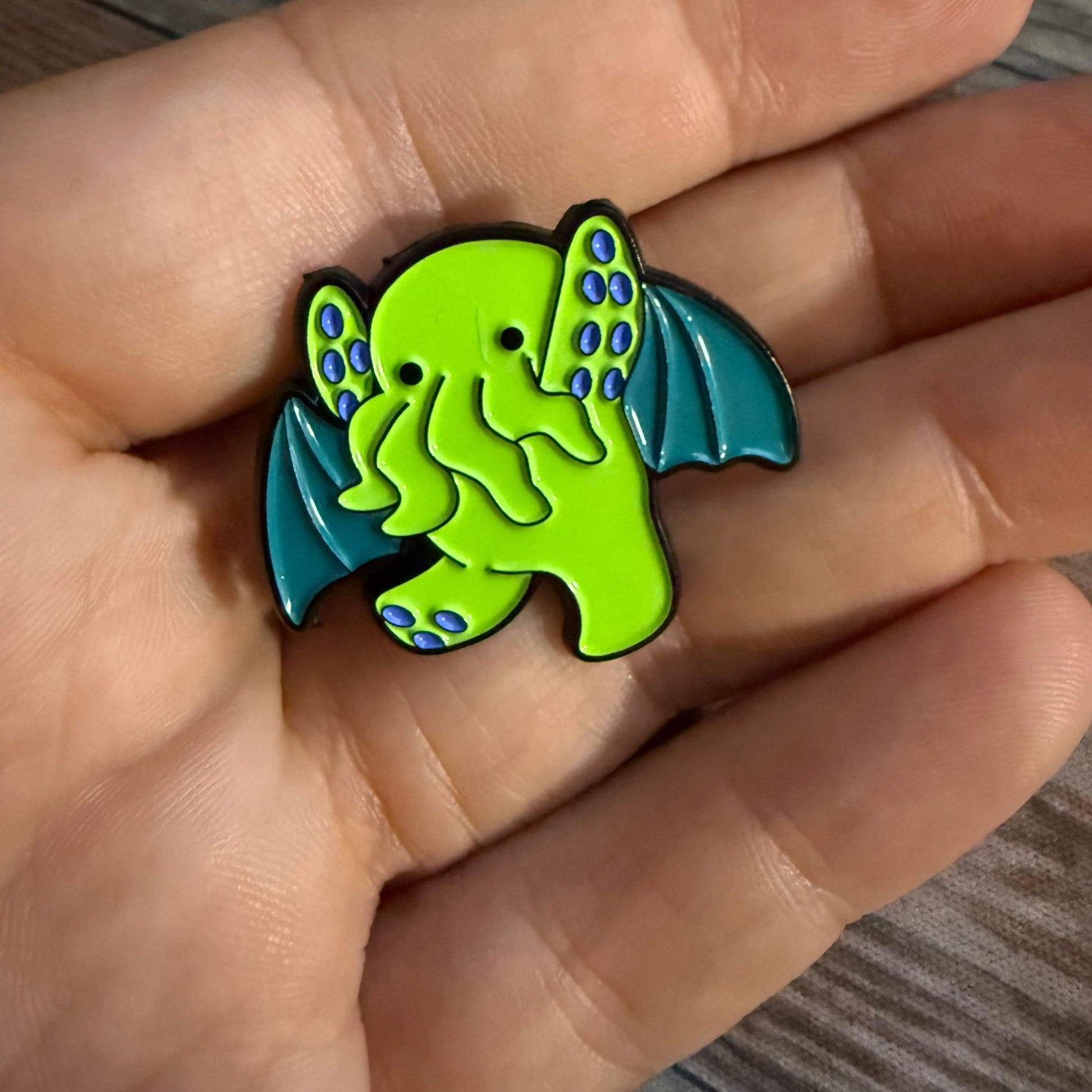  - Cute Cthulhu Pin | Pinback Button | Cryptids | Punk from Crypto Zoo Tees