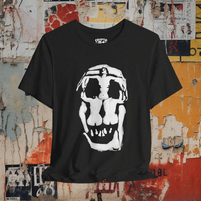 T-Shirt - Dali Lady Skull Tee | Bella + Canvas Unisex T-shirt from Crypto Zoo Tees