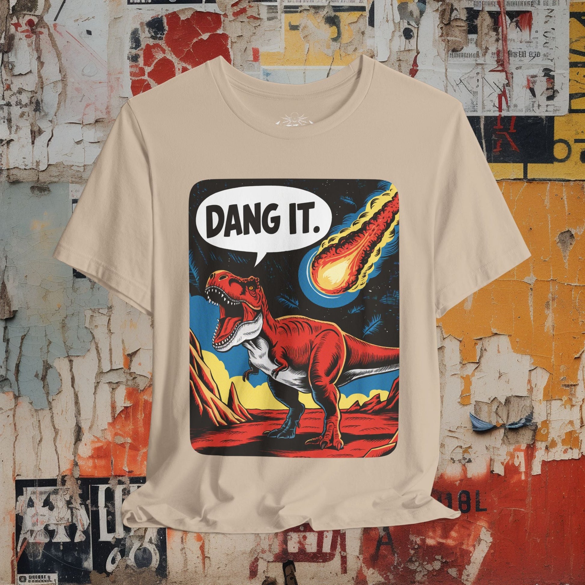 T-Shirt - Dang It Dinosaur T-Shirt | Unisex T-shirt | Funny, Comics | Dark Humor from Crypto Zoo Tees