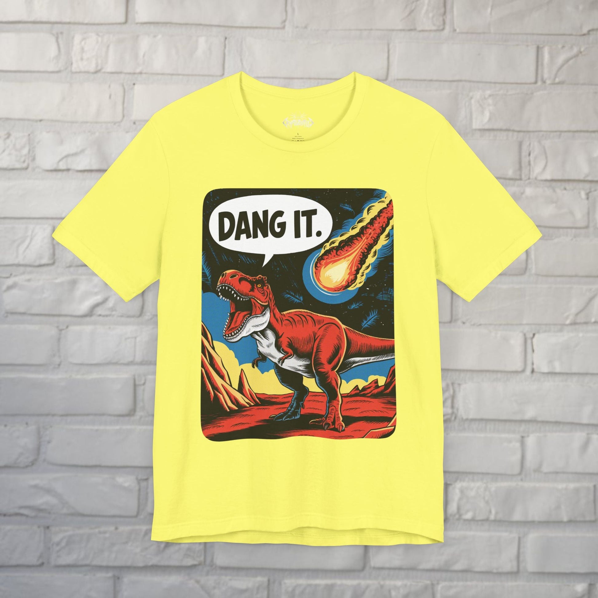 T-Shirt - Dang It Dinosaur T-Shirt | Unisex T-shirt | Funny, Comics | Dark Humor from Crypto Zoo Tees