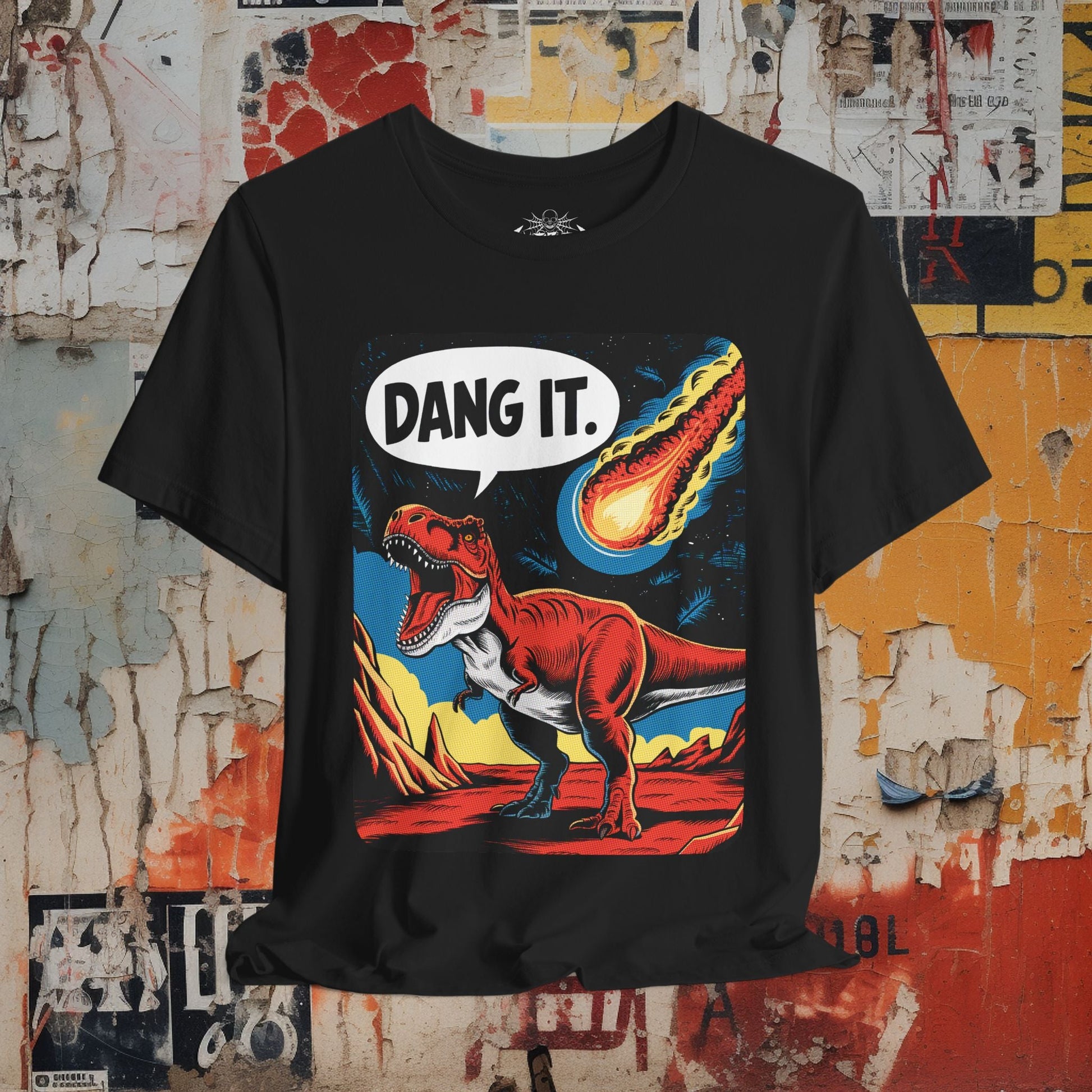 T-Shirt - Dang It Dinosaur T-Shirt | Unisex T-shirt | Funny, Comics | Dark Humor from Crypto Zoo Tees