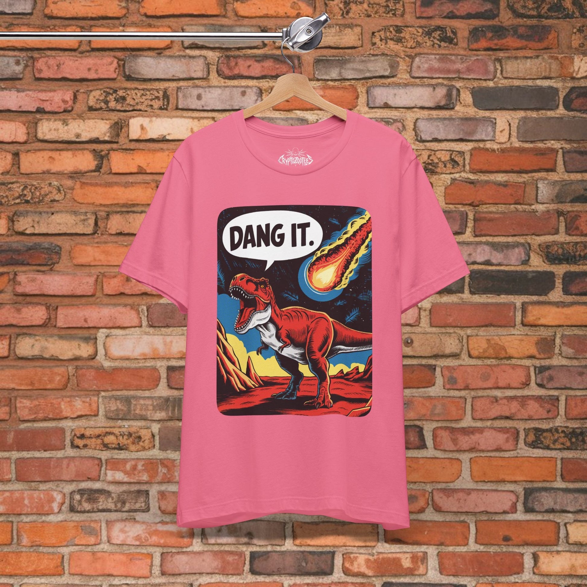 T-Shirt - Dang It Dinosaur T-Shirt | Unisex T-shirt | Funny, Comics | Dark Humor from Crypto Zoo Tees