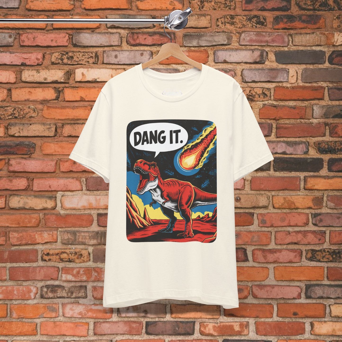 T-Shirt - Dang It Dinosaur T-Shirt | Unisex T-shirt | Funny, Comics | Dark Humor from Crypto Zoo Tees