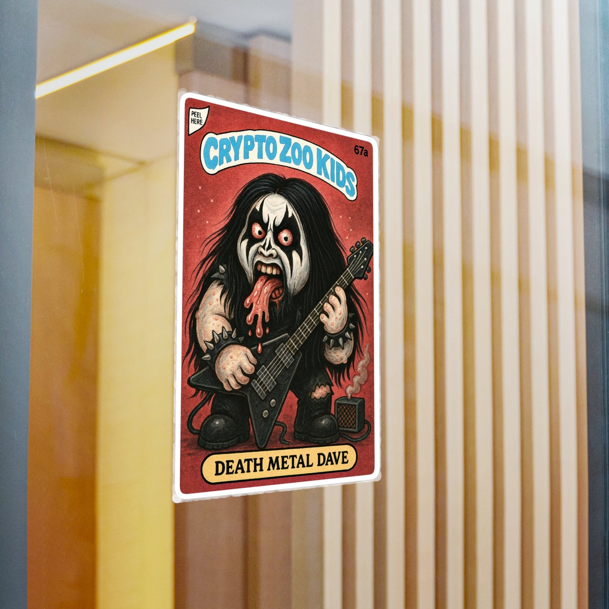 Paper products - Death Metal Dave Sticker | Cryptids, Music | Metal, Punk from Crypto Zoo Tees