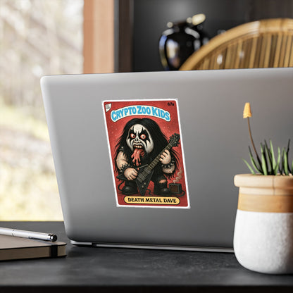 Paper products - Death Metal Dave Sticker | Cryptids, Music | Metal, Punk from Crypto Zoo Tees
