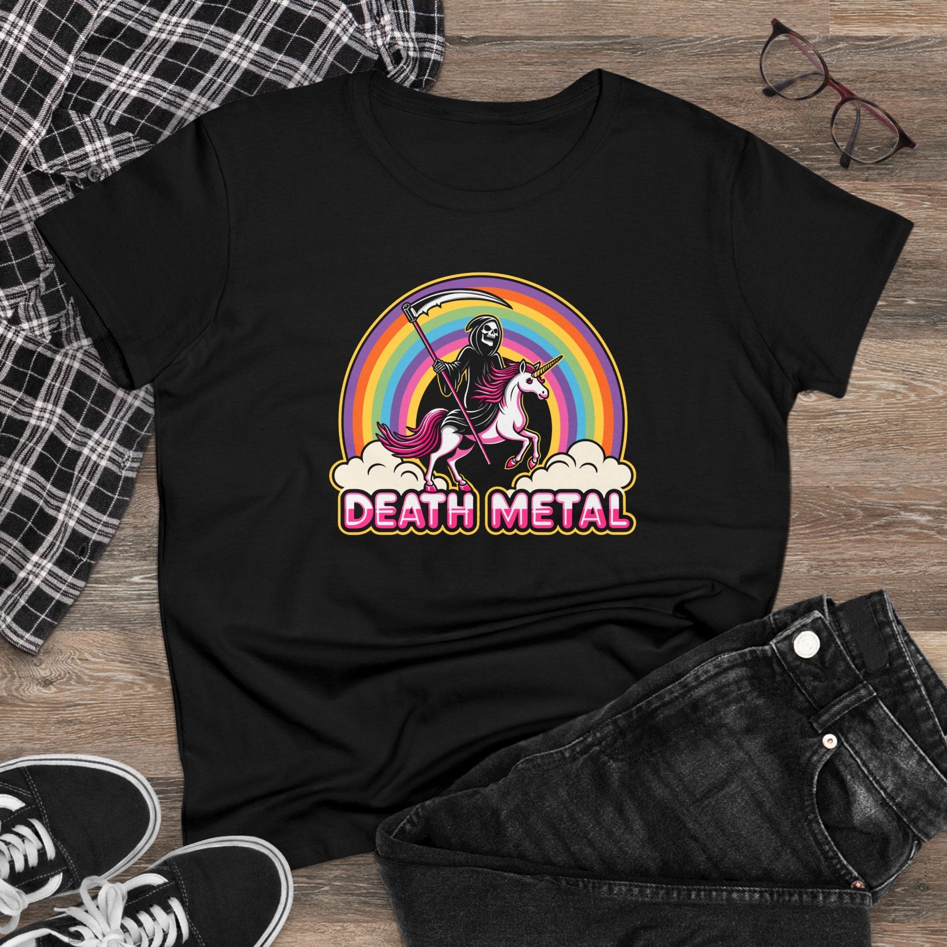 T-Shirt - DEATH METAL LADIES from Crypto Zoo Tees