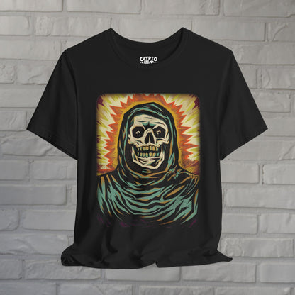 T-Shirt - Death Skeleton | Unisex T-shirt | Skulls & Skeletons, Comics | Goth from Crypto Zoo Tees