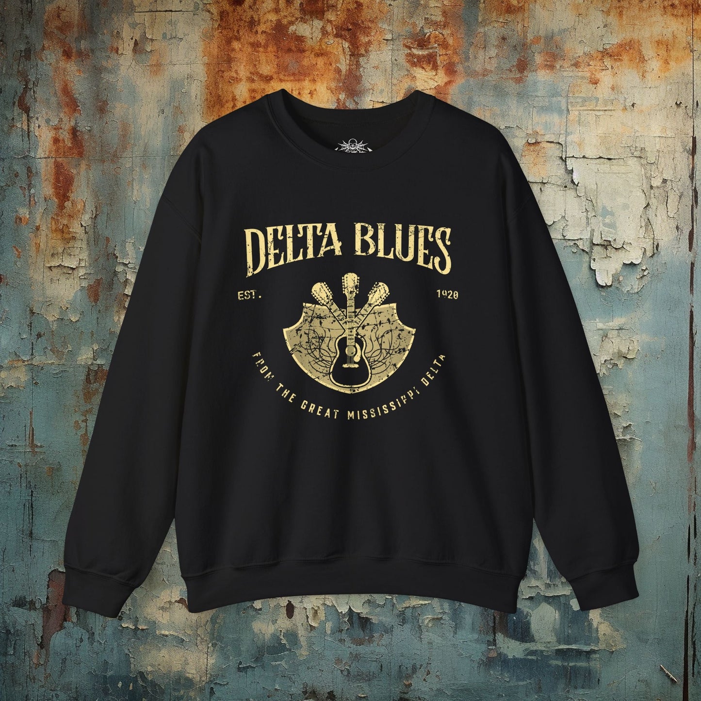 Sweatshirt - Delta Blues Music Sweatshirt | Sweatshirt | Music, Retro & Vintage | Rockabilly from Crypto Zoo Tees