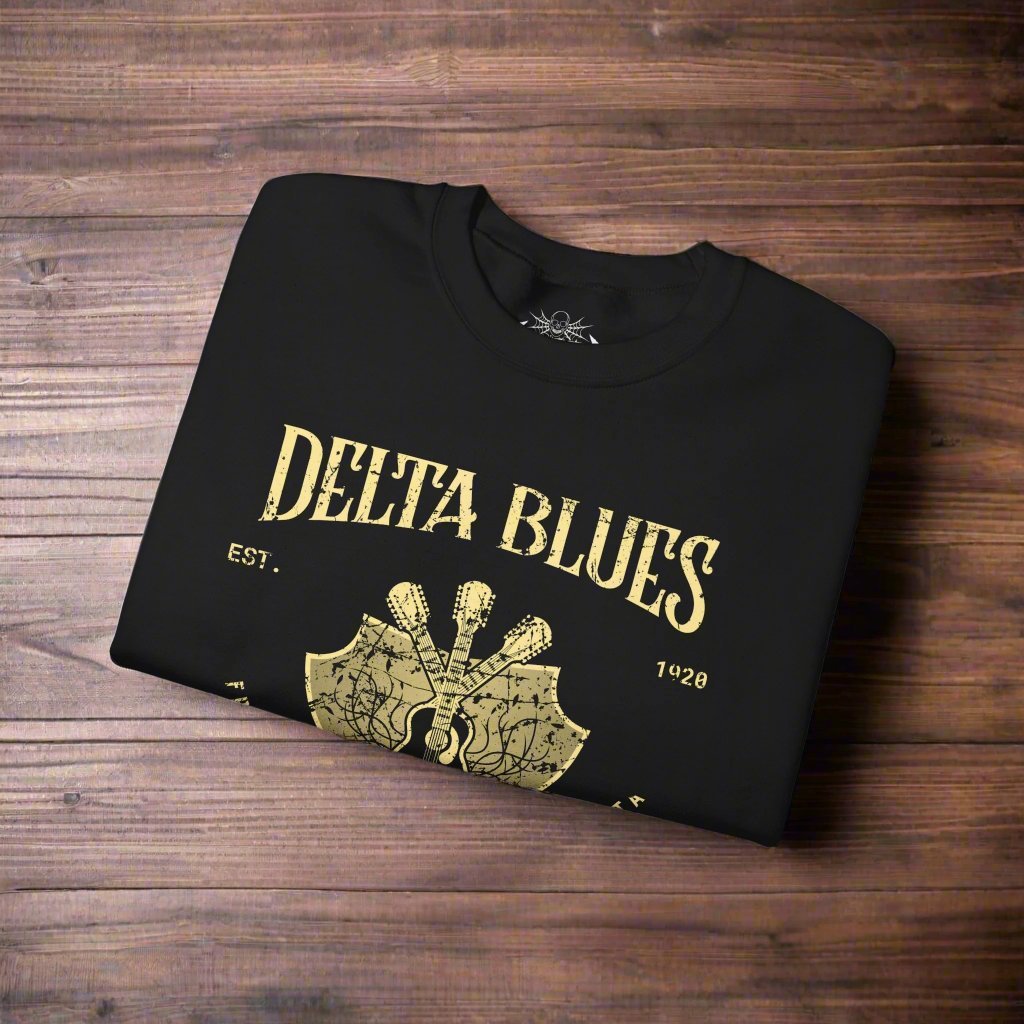 Sweatshirt - Delta Blues Music Sweatshirt | Sweatshirt | Music, Retro & Vintage | Rockabilly from Crypto Zoo Tees