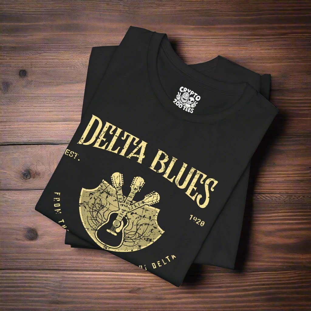 T-Shirt - Delta Blues Music Unisex T-shirt | Unisex T-shirt | Music, Retro & Vintage | Rockabilly from Crypto Zoo Tees