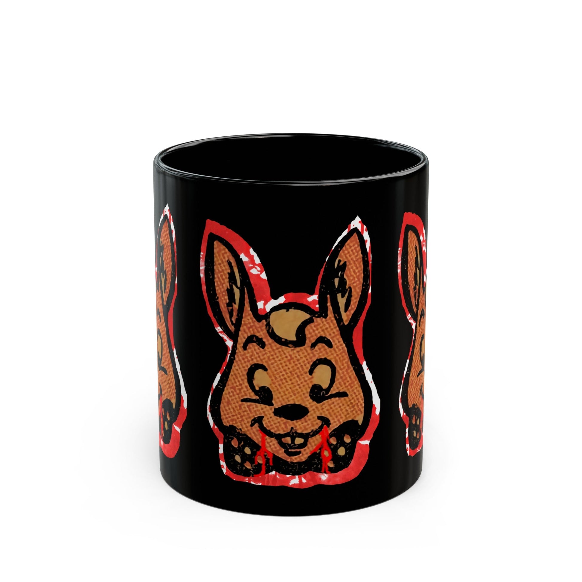 Mug - Devil Bunny Comic Vampire Rabbit | 11oz Coffee Mug | Cup from Crypto Zoo Tees