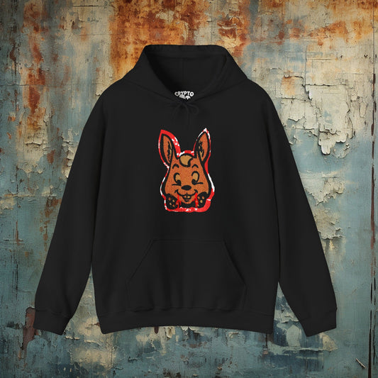 Hoodie - Devil Bunny Horror Vampire Rabbit | Hoodie | Hooded Sweatshirt from Crypto Zoo Tees