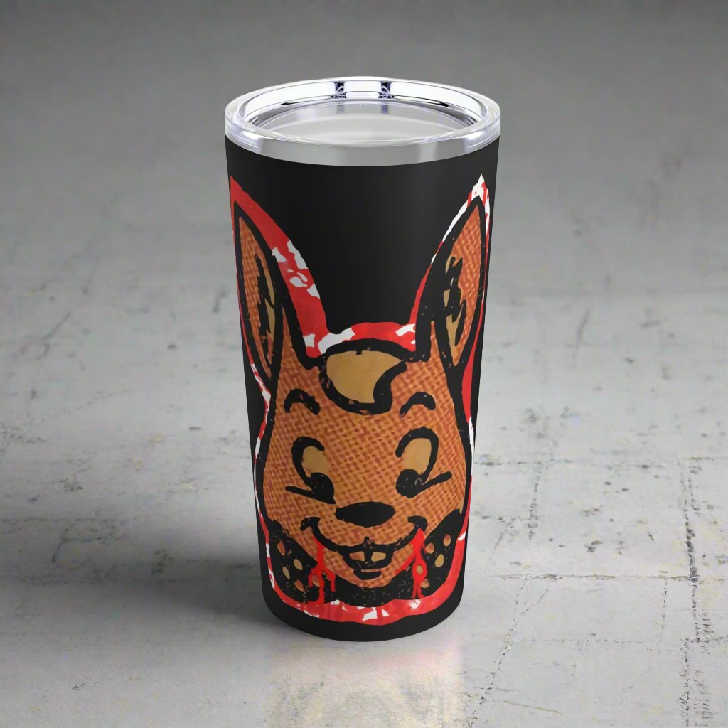 Mug - Devil Bunny Vampire Rabbit | 20oz Tumbler | Double Insulated Cup from Crypto Zoo Tees