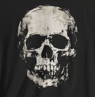 T-Shirt - Distressed Skull Shirt | Bella + Canvas Unisex T-shirt from Crypto Zoo Tees