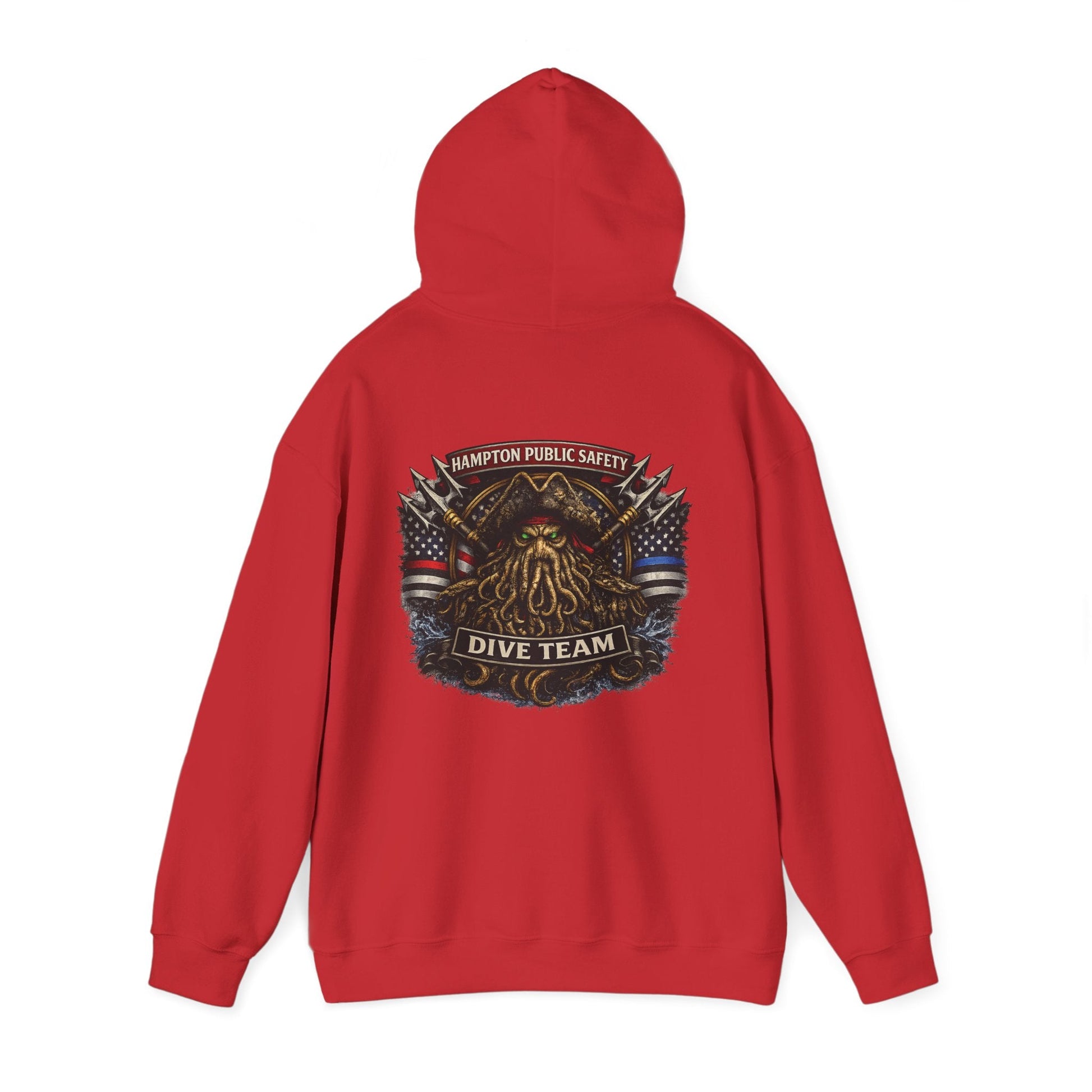 Hoodie - Diver Down Flag Pullover Hoodie - Hampton Dive Team from Crypto Zoo Tees