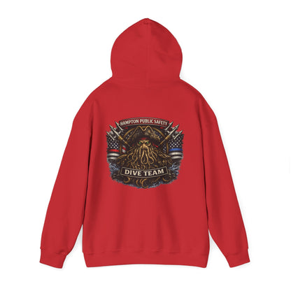 Hoodie - Diver Down Flag Pullover Hoodie - Hampton Dive Team from Crypto Zoo Tees