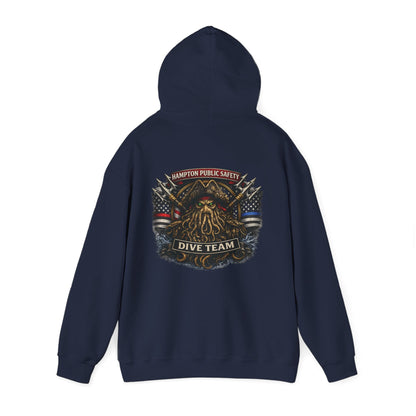 Hoodie - Diver Down Flag Pullover Hoodie - Hampton Dive Team from Crypto Zoo Tees