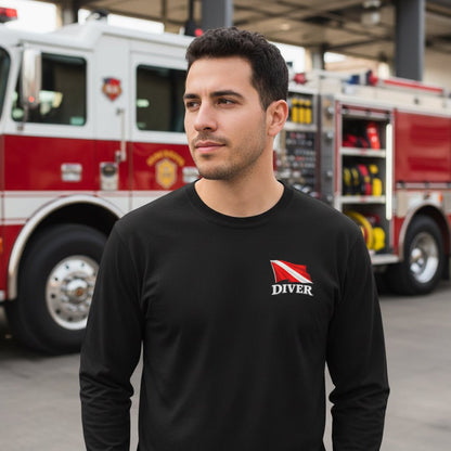 Long - sleeve - Diver Long Sleeve Shirt - Hampton Dive Team from Crypto Zoo Tees