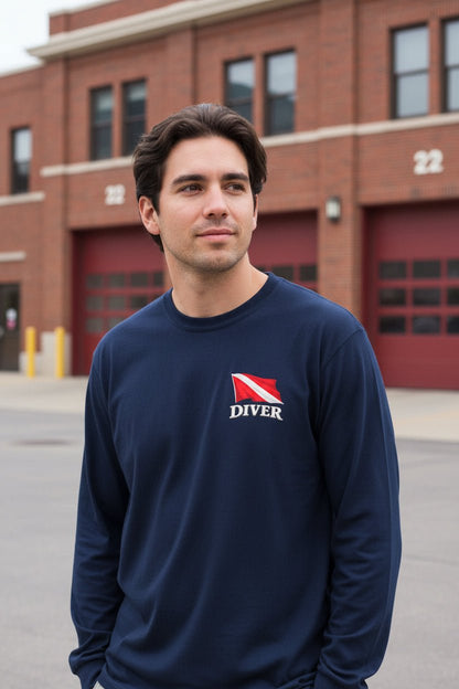 Long - sleeve - Diver Long Sleeve Shirt - Hampton Dive Team from Crypto Zoo Tees