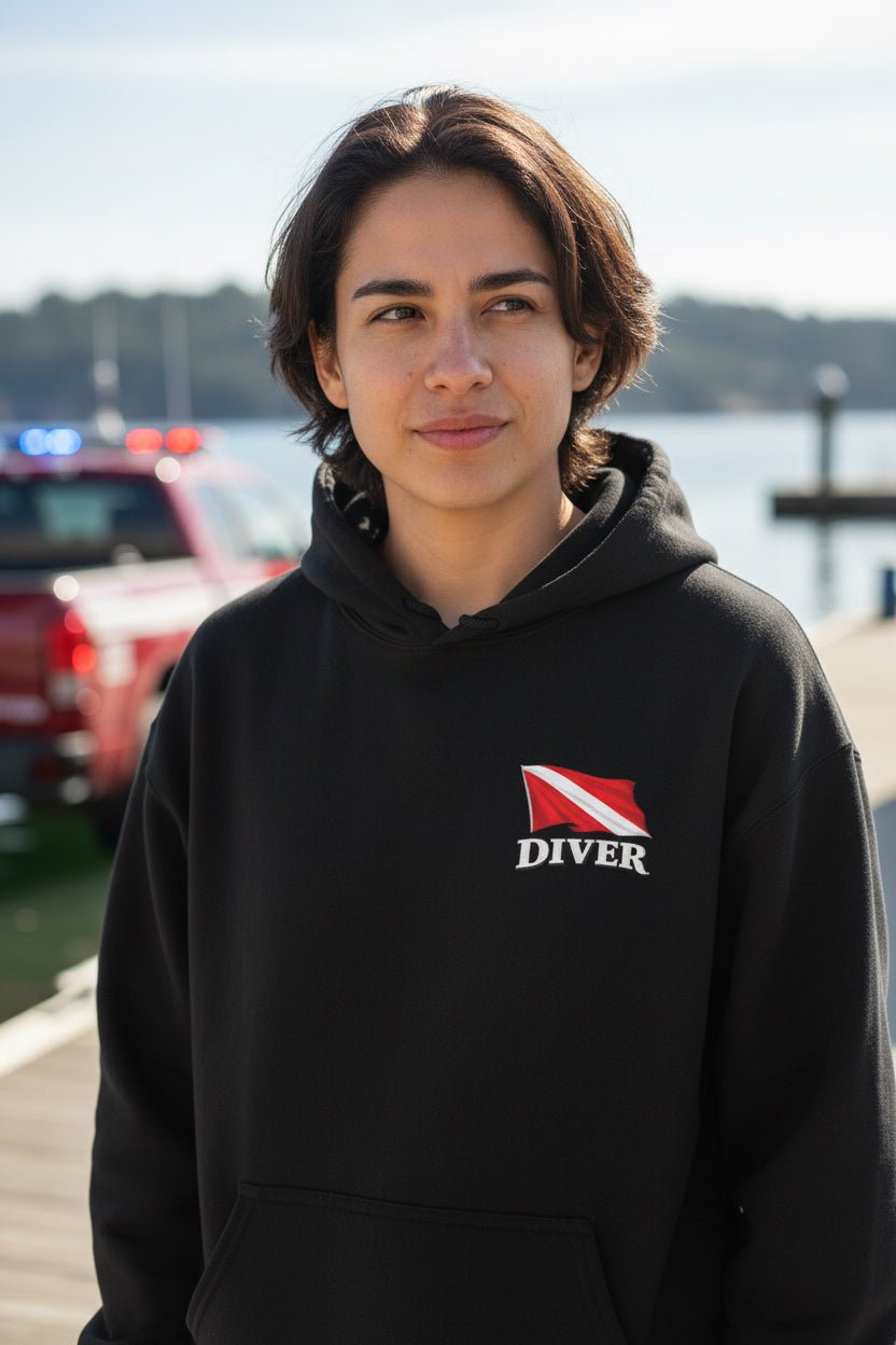 Hoodie - Diver Pullover Hoodie - Hampton Dive Team from Crypto Zoo Tees