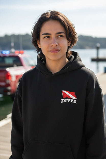 Hoodie - Diver Pullover Hoodie - Hampton Dive Team from Crypto Zoo Tees