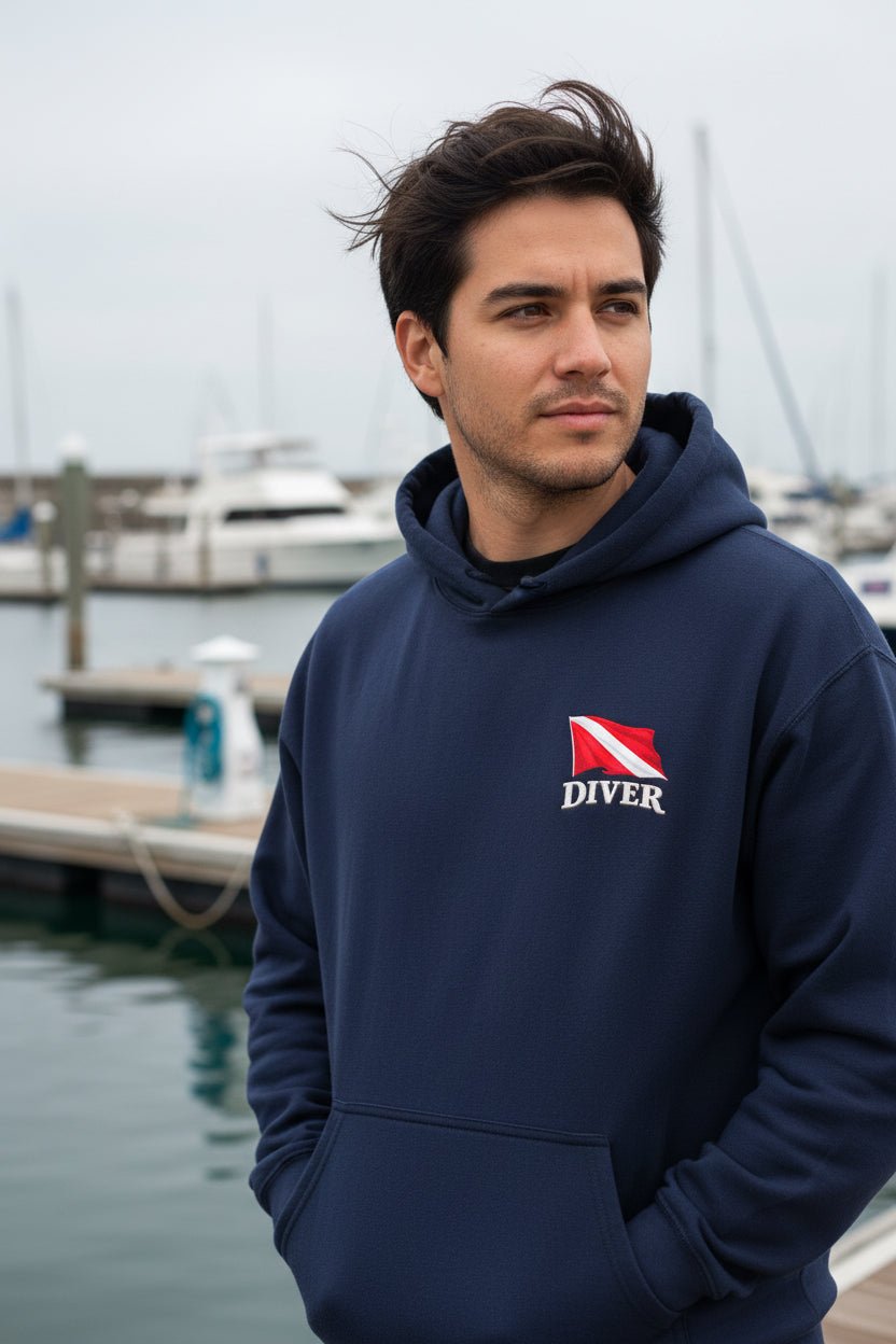 Hoodie - Diver Pullover Hoodie - Hampton Dive Team from Crypto Zoo Tees