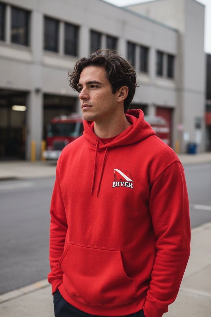 Hoodie - Diver Pullover Hoodie - Hampton Dive Team from Crypto Zoo Tees