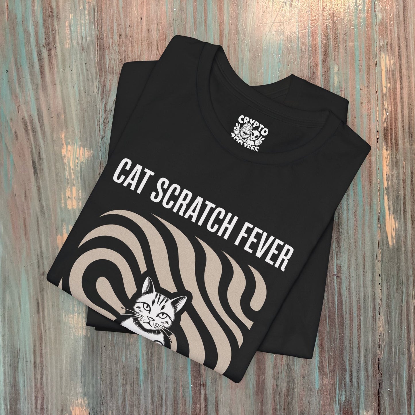 T-Shirt - DJ Cat Scratch Fever | Unisex T-shirt | Funny, Cats, Music from Crypto Zoo Tees