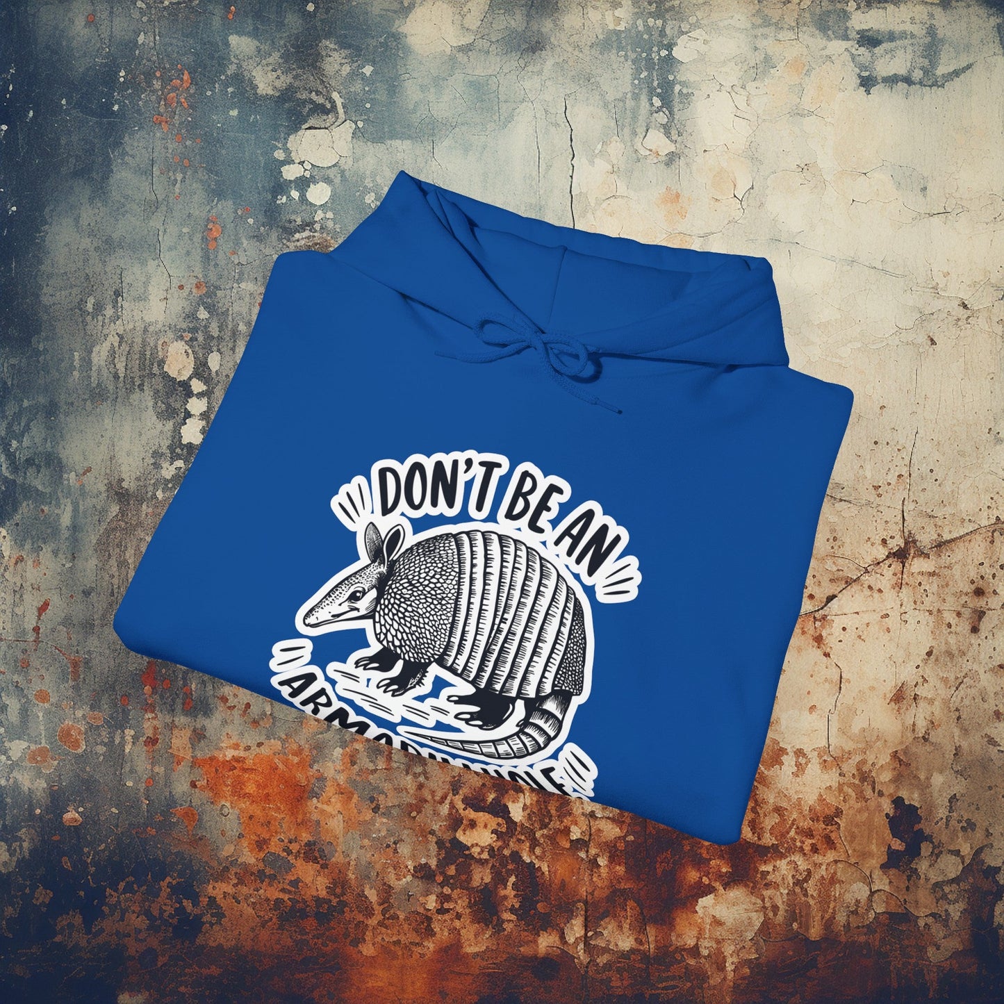 Hoodie - Don't Be An Armadillhole Funny Armadillo | Animal | Hoodie | Hooded Sweatshirt from Crypto Zoo Tees