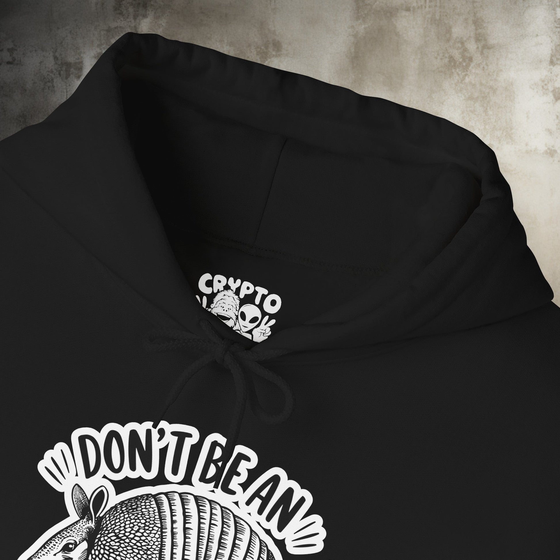 Hoodie - Don't Be An Armadillhole Funny Armadillo | Animal | Hoodie | Hooded Sweatshirt from Crypto Zoo Tees