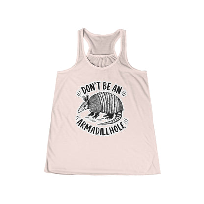 Tank Top - Don't Be An Armadillhole Funny Armadillo | Animal | Ladies Racerback Tank Top from Crypto Zoo Tees