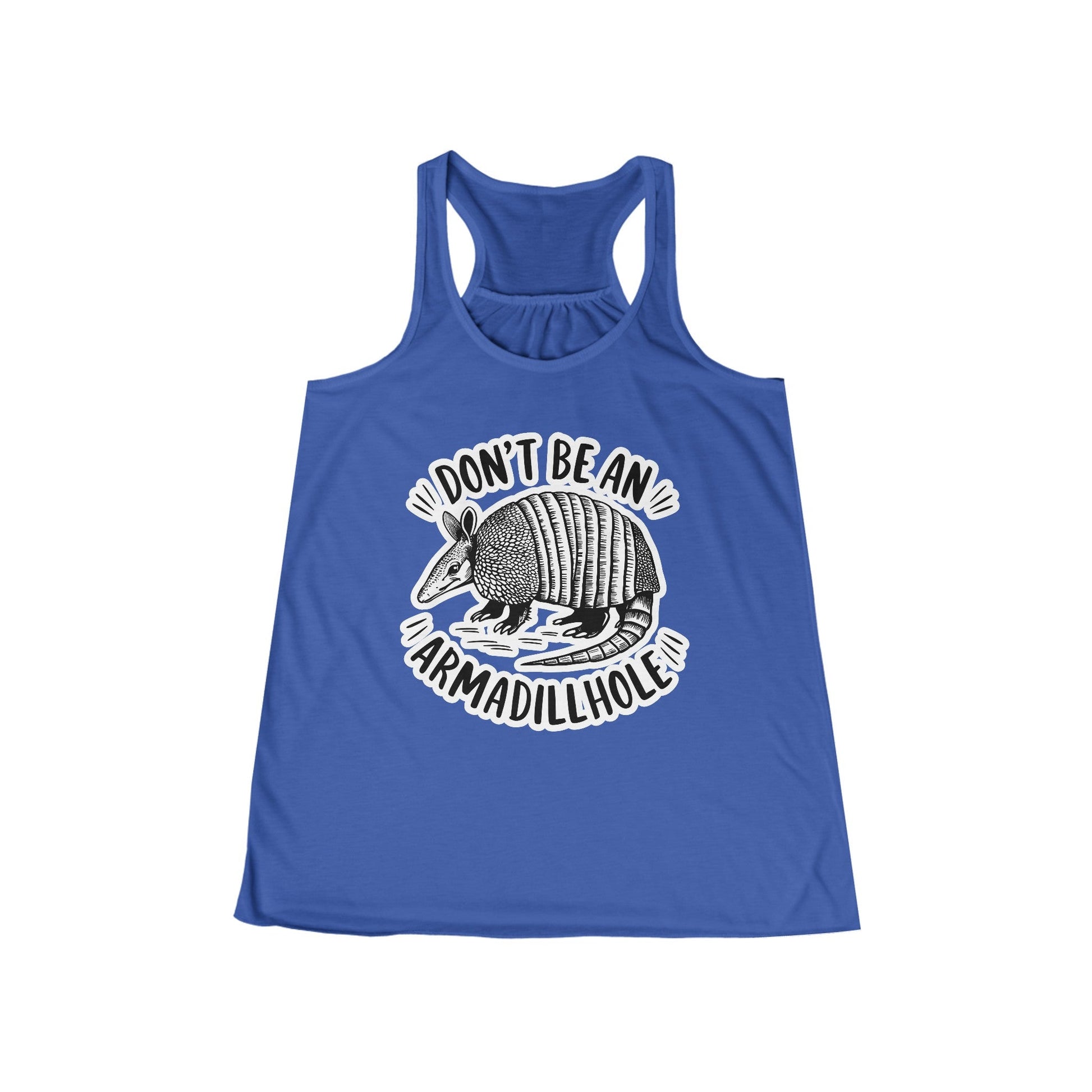 Tank Top - Don't Be An Armadillhole Funny Armadillo | Animal | Ladies Racerback Tank Top from Crypto Zoo Tees