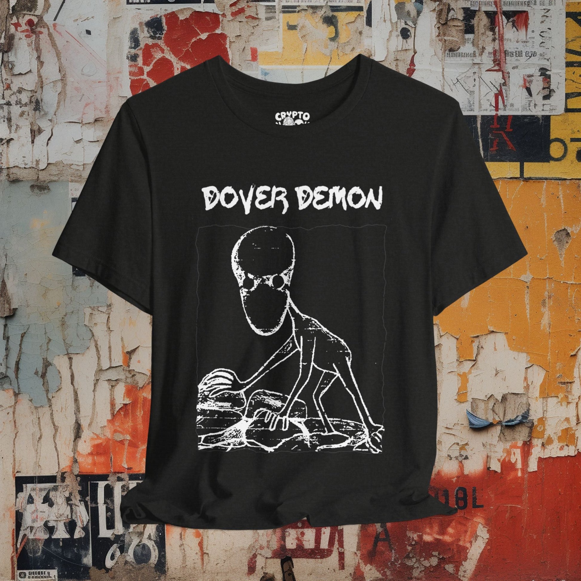 T - Shirt - Dover Demon Alien Cryptid | Cryptozoology | Bella + Canvas Unisex T - shirt from Crypto Zoo Tees