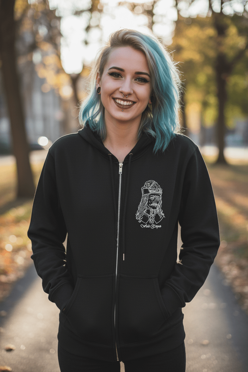 T-Shirt - Dracula First Page | Horror, Books | Unisex Zipper Hoodie from Crypto Zoo Tees