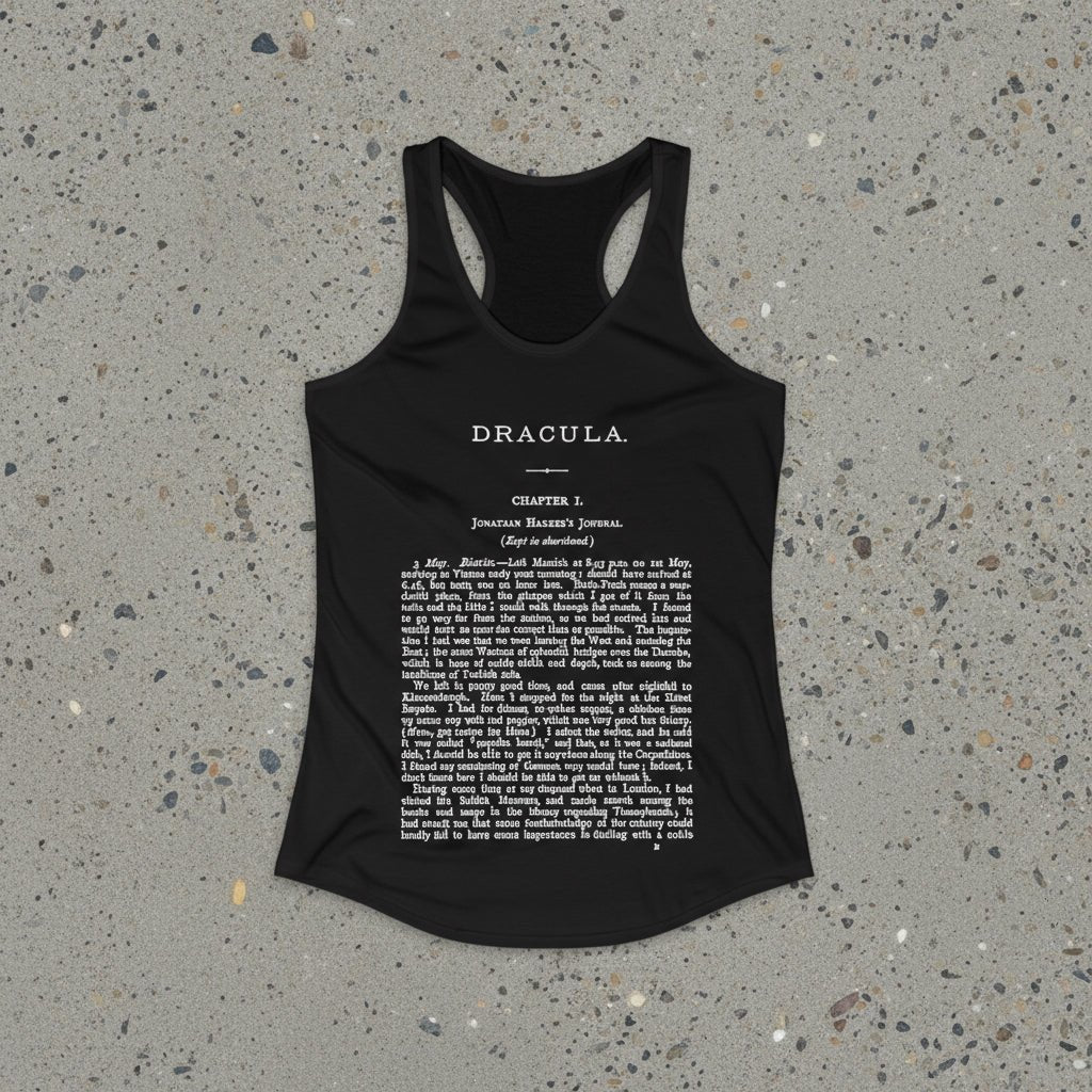 T-Shirt - Dracula Shirt | First Page Bram Stoker's Novel Tee | Zipper Hoodie from Crypto Zoo Tees