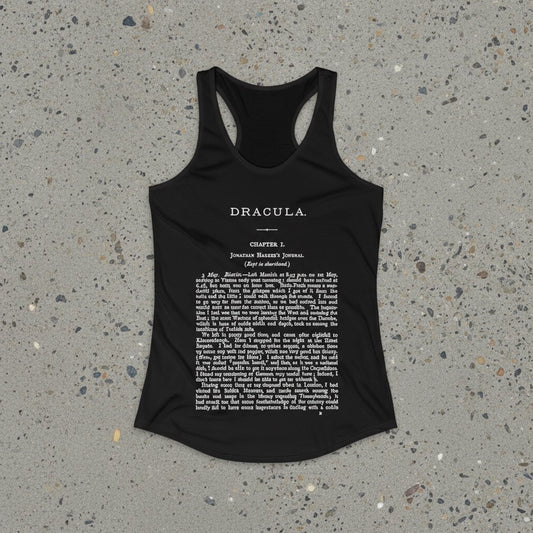 T-Shirt - Dracula Shirt | First Page Bram Stoker's Novel Tee | Zipper Hoodie from Crypto Zoo Tees
