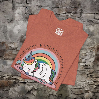 T-Shirt - Drama First Then I Will Move On Unicorn Tee | Bella + Canvas Unisex T-shirt from Crypto Zoo Tees