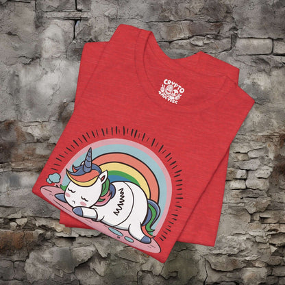 T-Shirt - Drama First Then I Will Move On Unicorn Tee | Bella + Canvas Unisex T-shirt from Crypto Zoo Tees