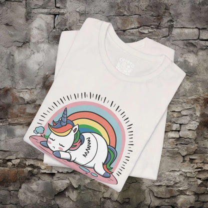 T-Shirt - Drama First Then I Will Move On Unicorn Tee | Bella + Canvas Unisex T-shirt from Crypto Zoo Tees