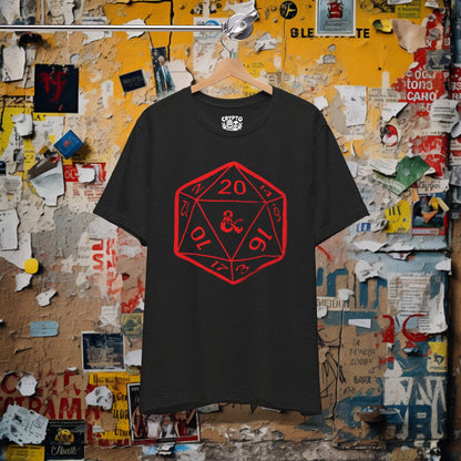 T-Shirt - Dungeons And Dragons 20 Sided Dice Tee | Bella + Canvas Unisex T-shirt from Crypto Zoo Tees