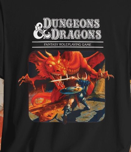 T-Shirt - Dungeons & Dragons Vintage Red Box Tee | Bella + Canvas Unisex T-shirt from Crypto Zoo Tees