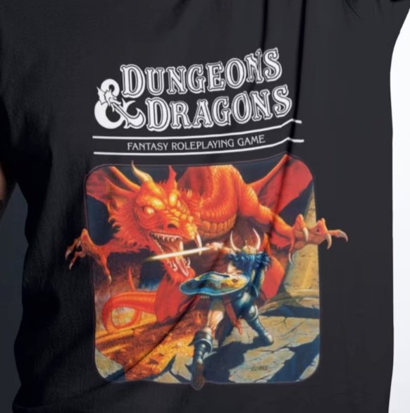 T-Shirt - Dungeons & Dragons Vintage Red Box Tee | Bella + Canvas Unisex T-shirt from Crypto Zoo Tees