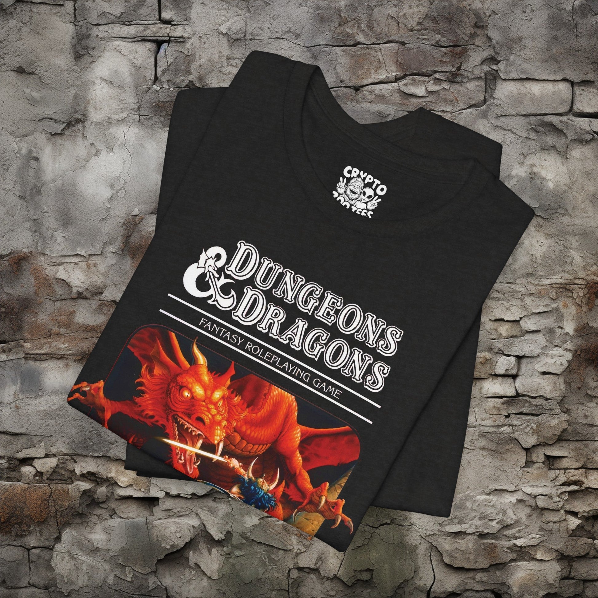 T-Shirt - Dungeons & Dragons Vintage Red Box Tee | Bella + Canvas Unisex T-shirt from Crypto Zoo Tees