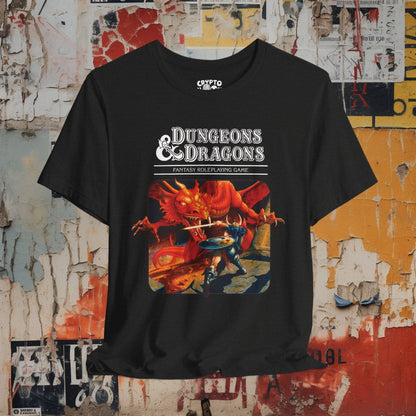 T-Shirt - Dungeons & Dragons Vintage Red Box Tee | Bella + Canvas Unisex T-shirt from Crypto Zoo Tees