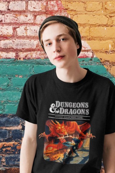 T-Shirt - Dungeons & Dragons Vintage Red Box Tee | Bella + Canvas Unisex T-shirt from Crypto Zoo Tees