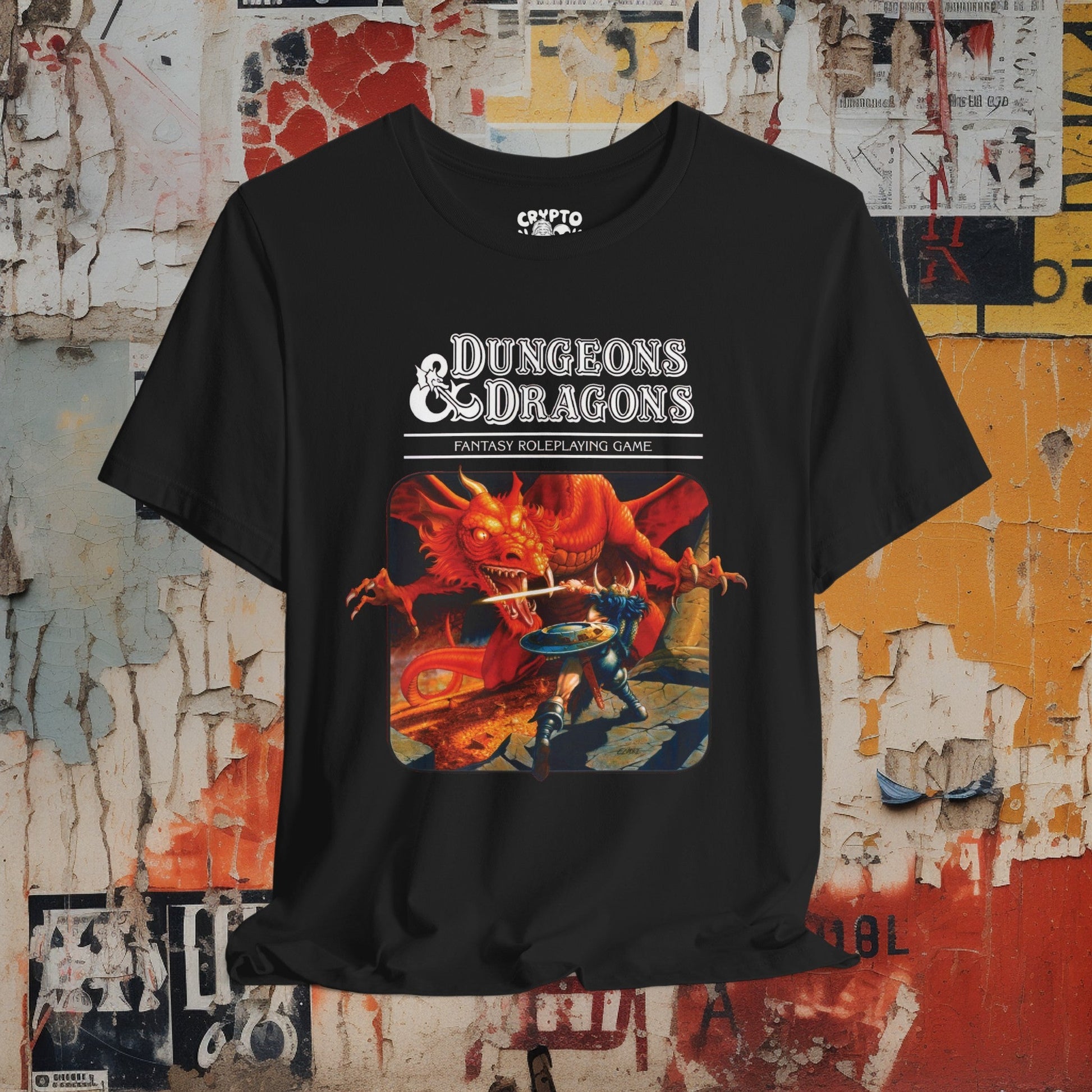 T-Shirt - Dungeons & Dragons Vintage Red Box Tee | Bella + Canvas Unisex T-shirt from Crypto Zoo Tees