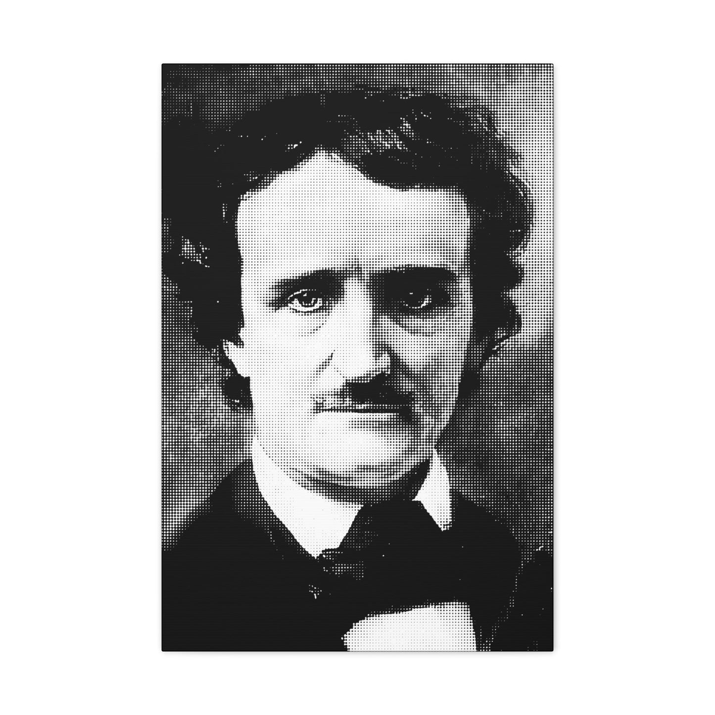 Canvas - Edgar Allan Poe Canvas Print - Gothic Gallery Wrap for Unique Home Decor from Crypto Zoo Tees