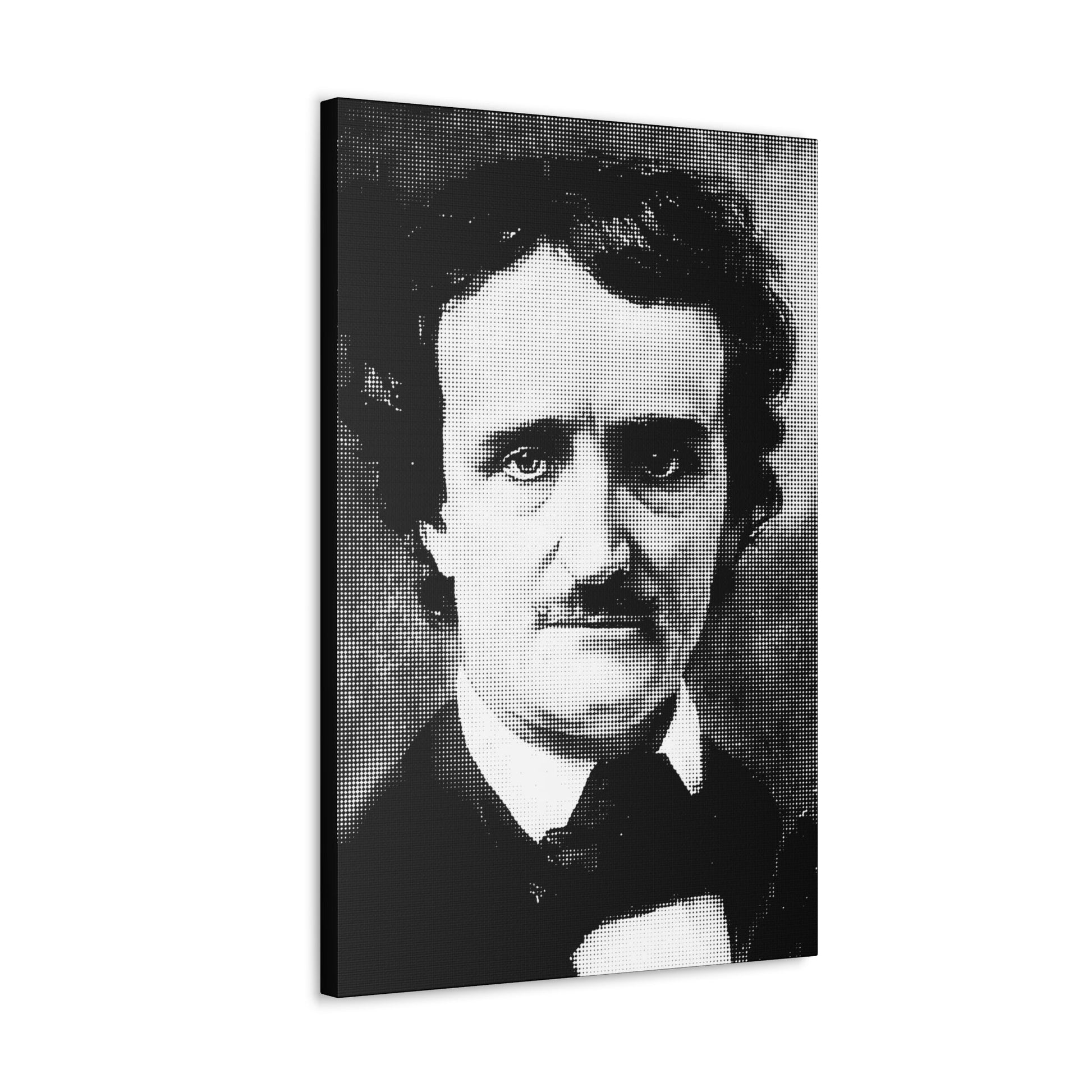 Canvas - Edgar Allan Poe Canvas Print - Gothic Gallery Wrap for Unique Home Decor from Crypto Zoo Tees